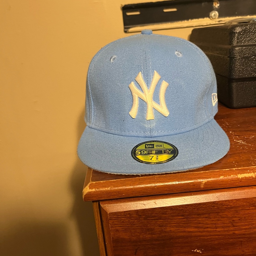New Era Light Blue Yankees 59FIFTY Cap